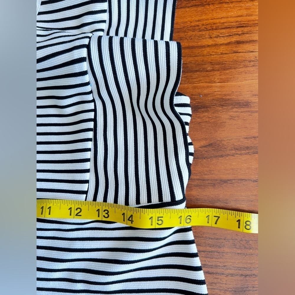 Derek Lam Collective black and white striped dress size 48 - Picture 14 of 16